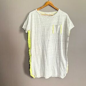White + Warren Gray and Yellow Women's Tunic Size Small